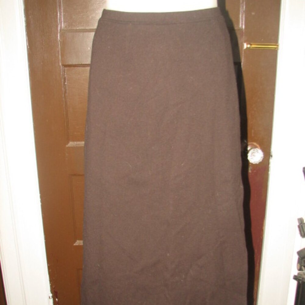Eileen Fisher mid length faux wrap skirt